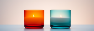 Coloured Glass Candles
